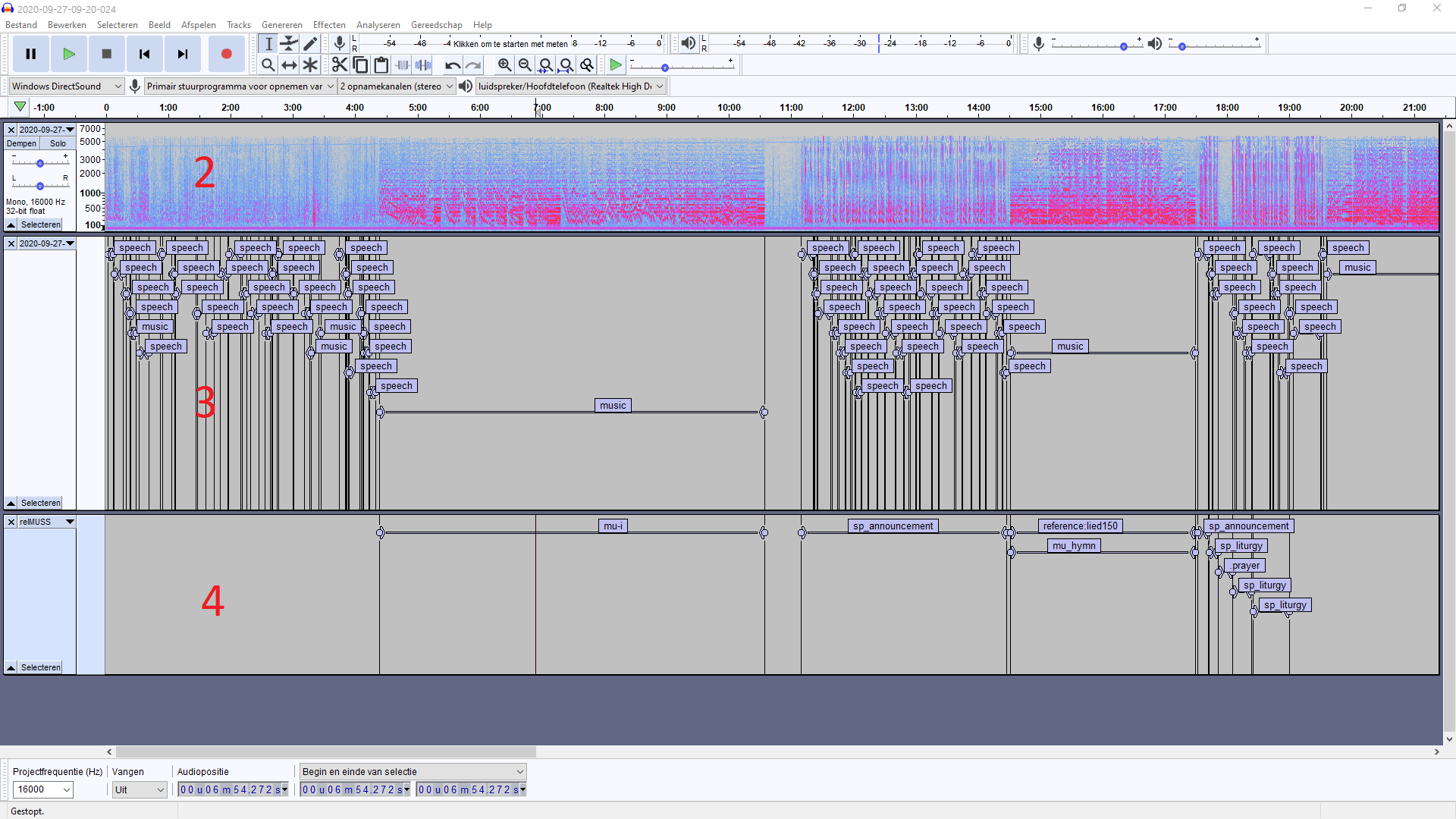 Audacity-example; part of the relMUSS label-track.